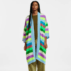 Cardigan mi-long à rayures multicolores - Finwood - Essentiel Antwerp