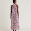 Robe Sabina En Crêpe De Chine - Crème/Violacé - Momoni – Image 4