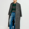 Manteau à chevrons noir et blanc - Glide - Essentiel Antwerp – Image 2