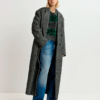 Manteau à chevrons noir et blanc - Glide - Essentiel Antwerp – Image 3