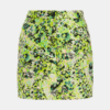 Mini-jupe en jacquard fleuri vert citron, verte et noire - Essentiel Antwerp – Image 9