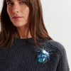 Broche scarabée en strass bleue - Ginsect - Essentiel Antwerp – Image 2